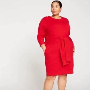 Universal Standard Red Misa French Terry Dress Size 18-20